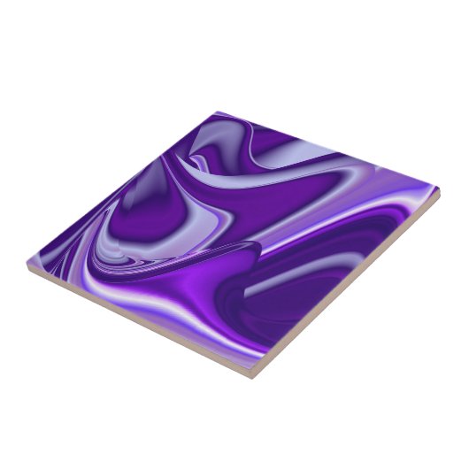 Lila Blume Regenbogen Träume Fliese (Seite)