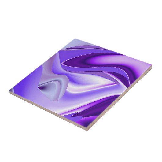 Lila Blume Regenbogen Träume Fliese (Seite)