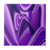 Lila Blume Regenbogen Träume Fliese (Vorderseite)