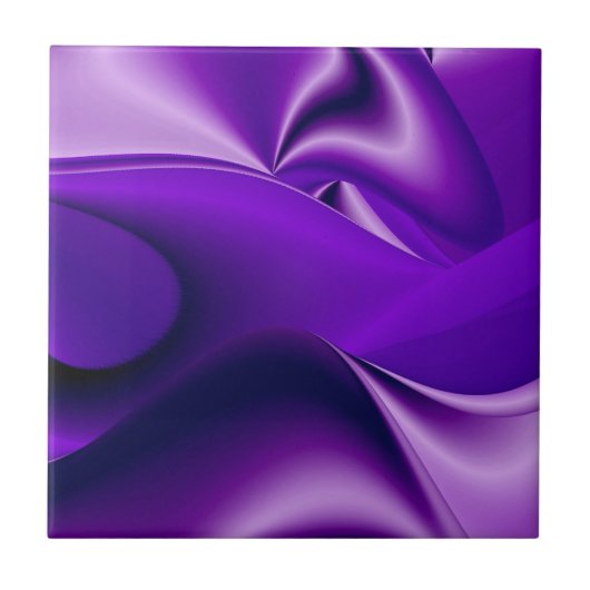 Lila Blume Regenbogen Träume Fliese (Vorderseite)