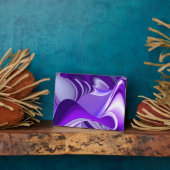 Lila Blume Regenbogen Träume Fotoplatte (Seite)