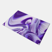 Lila Blume Regenbogen Träume Fußmatte (Schrägansicht)