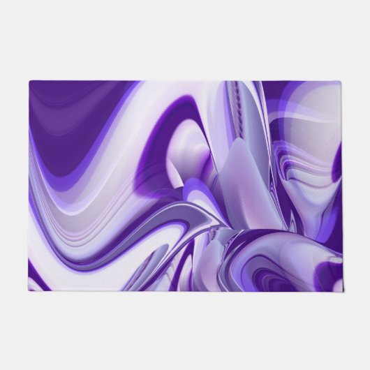 Lila Blume Regenbogen Träume Fußmatte (Vorderseite)