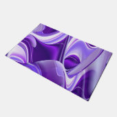 Lila Blume Regenbogen Träume Fußmatte (Schrägansicht)