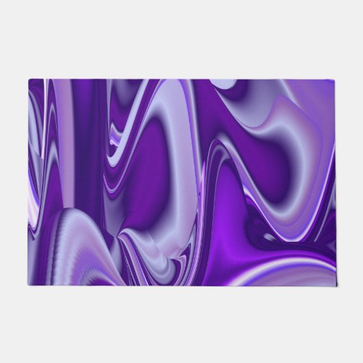 Lila Blume Regenbogen Träume Fußmatte (Vorderseite)