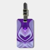 Lila Blume Regenbogen Träume Gepäckanhänger (Vorderseite vertikal)