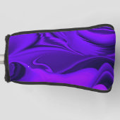 Lila Blume Regenbogen Träume Golf Headcover (Vorderseite)