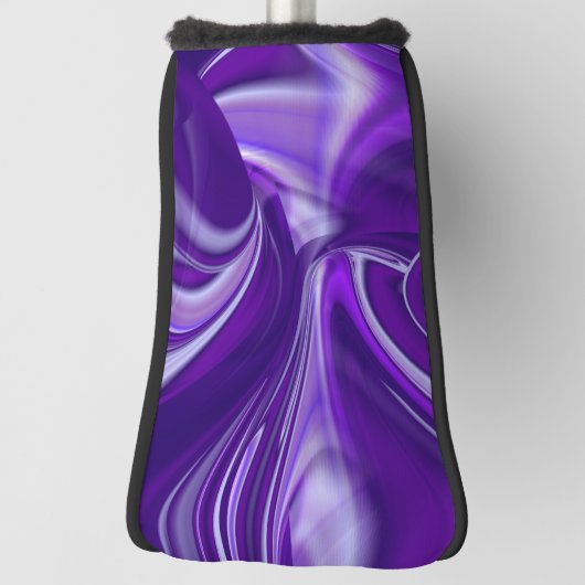 Lila Blume Regenbogen Träume Golf Headcover (Rotieren 90)