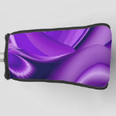 Lila Blume Regenbogen Träume Golf Headcover (Vorderseite)