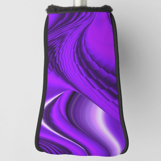 Lila Blume Regenbogen Träume Golf Headcover (Rotieren 90)