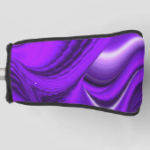 Lila Blume Regenbogen Träume Golf Headcover (Vorderseite)