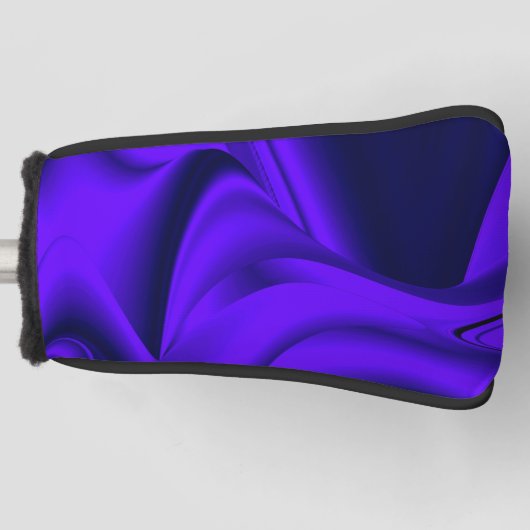 Lila Blume Regenbogen Träume Golf Headcover (Vorderseite)