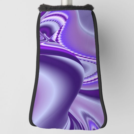 Lila Blume Regenbogen Träume Golf Headcover (Rotieren 90)