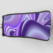 Lila Blume Regenbogen Träume Golf Headcover (Vorderseite)