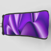 Lila Blume Regenbogen Träume Golf Headcover (Vorderseite)