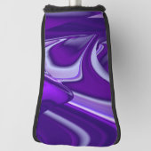 Lila Blume Regenbogen Träume Golf Headcover (Rotieren 90)