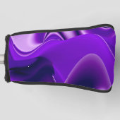 Lila Blume Regenbogen Träume Golf Headcover (Vorderseite)