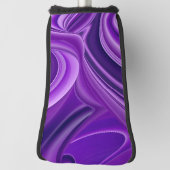 Lila Blume Regenbogen Träume Golf Headcover (Rotieren 90)