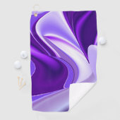 Lila Blume Regenbogen Träume Golfhandtuch (Insitu)