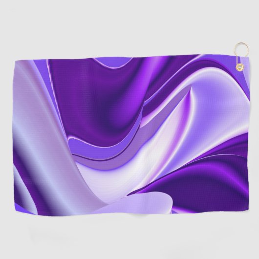 Lila Blume Regenbogen Träume Golfhandtuch (Horizontal)