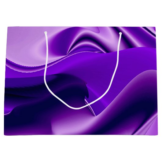 Lila Blume Regenbogen Träume Große Geschenktüte (Vorderseite)