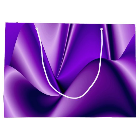 Lila Blume Regenbogen Träume Große Geschenktüte (Rückseite)