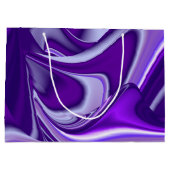 Lila Blume Regenbogen Träume Große Geschenktüte (Rückseite)