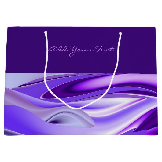 Lila Blume Regenbogen Träume Große Geschenktüte (Vorderseite)