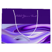 Lila Blume Regenbogen Träume Große Geschenktüte (Rückseite)