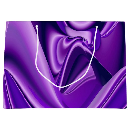 Lila Blume Regenbogen Träume Große Geschenktüte (Vorderseite)