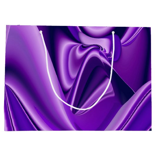 Lila Blume Regenbogen Träume Große Geschenktüte (Rückseite)