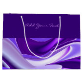 Lila Blume Regenbogen Träume Große Geschenktüte (Rückseite)