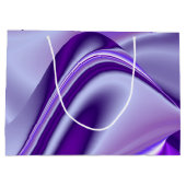 Lila Blume Regenbogen Träume Große Geschenktüte (Rückseite)