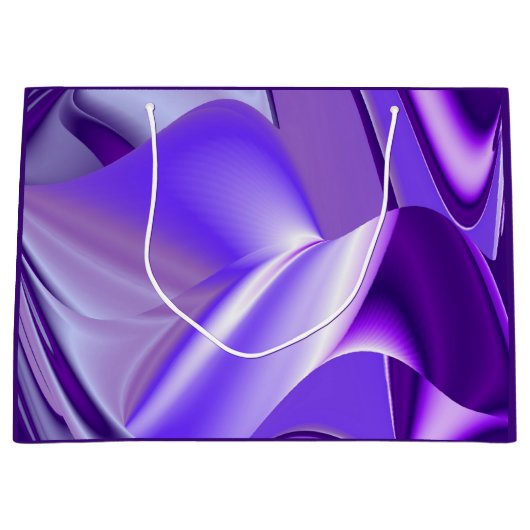 Lila Blume Regenbogen Träume Große Geschenktüte (Vorderseite)