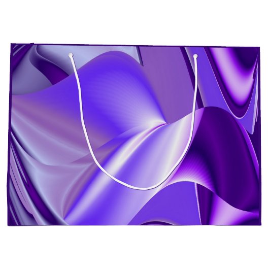 Lila Blume Regenbogen Träume Große Geschenktüte (Rückseite)