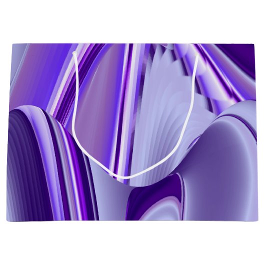 Lila Blume Regenbogen Träume Große Geschenktüte (Vorderseite)