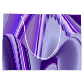 Lila Blume Regenbogen Träume Große Geschenktüte (Rückseite)