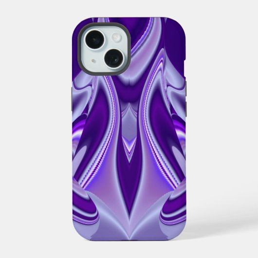 Lila Blume Regenbogen Träume iPhone 15 Hülle (Rückseite)