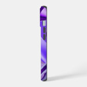 Lila Blume Regenbogen Träume iPhone 15 Hülle (Linke Seite)