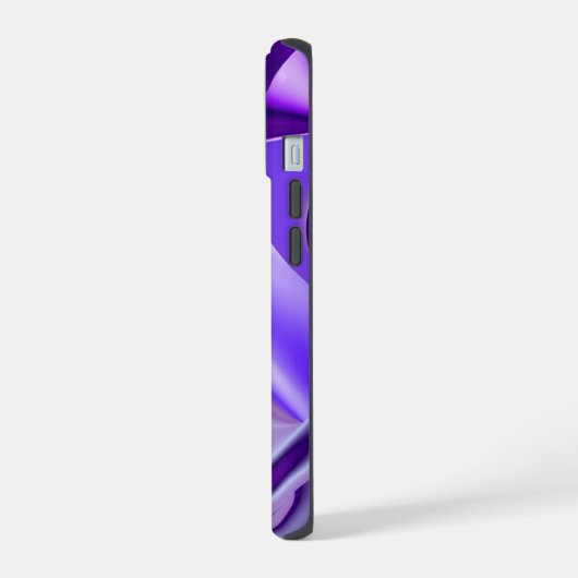 Lila Blume Regenbogen Träume iPhone 15 Hülle (Linke Seite)