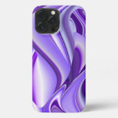 Lila Blume Regenbogen Träume iPhone Hülle (Rückseite)