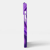 Lila Blume Regenbogen Träume iPhone Hülle (Linke Seite)