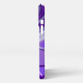 Lila Blume Regenbogen Träume iPhone Hülle (Linke Seite)