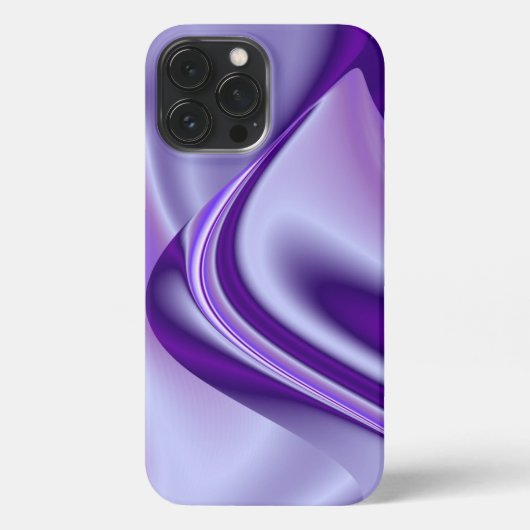 Lila Blume Regenbogen Träume iPhone Hülle (Rückseite)