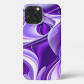 Lila Blume Regenbogen Träume iPhone Hülle (Rückseite)