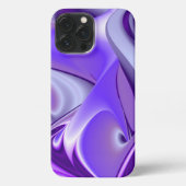 Lila Blume Regenbogen Träume iPhone Hülle (Rückseite)