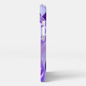 Lila Blume Regenbogen Träume iPhone Hülle (Linke Seite)