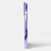 Lila Blume Regenbogen Träume iPhone Hülle (Linke Seite)