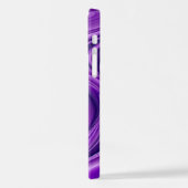 Lila Blume Regenbogen Träume iPhone Hülle (Linke Seite)