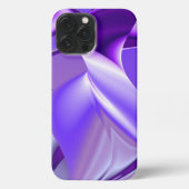 Lila Blume Regenbogen Träume iPhone Hülle (Rückseite)